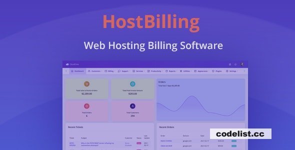 HostBilling v2.0.0 - Web Hosting Billing &amp; Automation Software