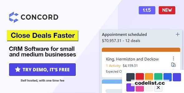 Concord v1.1.6 - Deals Management CRM