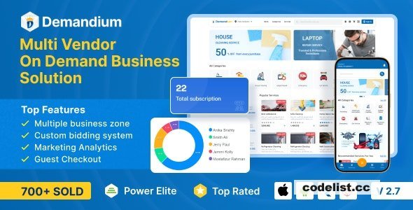 Demandium v3.2 - Multi Provider On Demand, Handyman, Home service App with admin panel - nulled