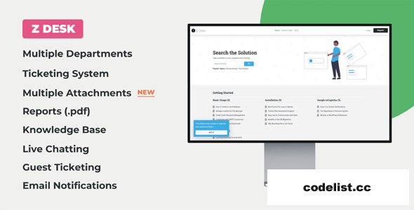 Z Desk v2.2 - Support Tickets System with Knowledge Base and FAQs - nulled