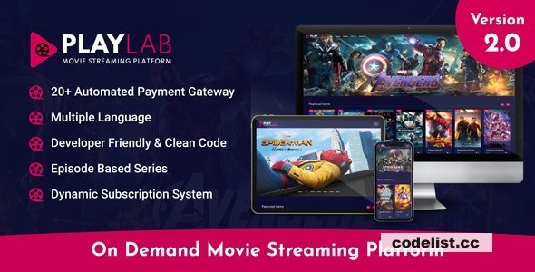 PlayLab v2.7 - On Demand Movie Streaming Platform