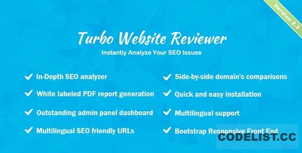 Turbo Website Reviewer v2.3 - In-depth SEO Analysis Tool - nulled