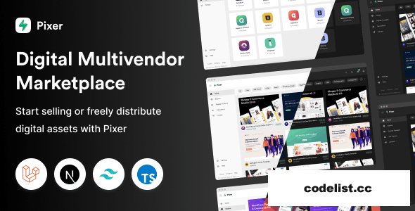 Pixer v4.2.1 - React Laravel Multivendor Digital Marketplace