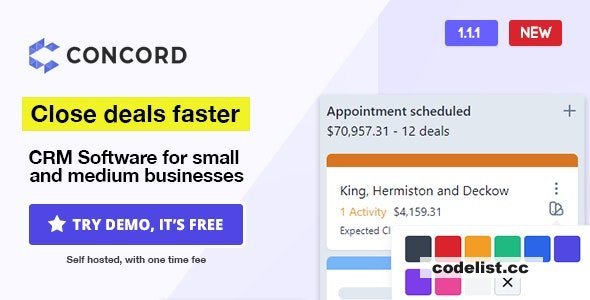 Concord v1.1.1 - Deals Management CRM