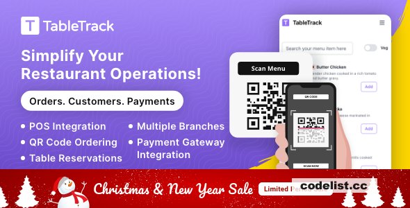 TableTrack v1.0.7 - The Complete SaaS Restaurant Management Solution - nulled