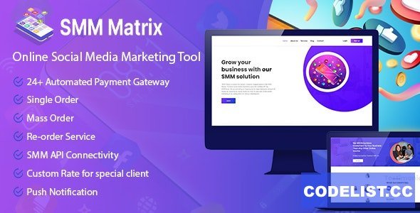 SMM Matrix v1.2 - Social Media Marketing Tool - nulled