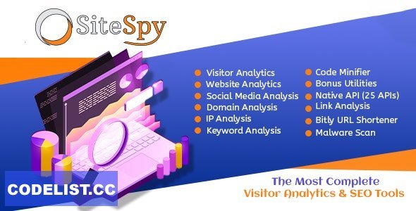 SiteSpy v8.4 - The Most Complete Visitor Analytics &amp; SEO Tools - nulled