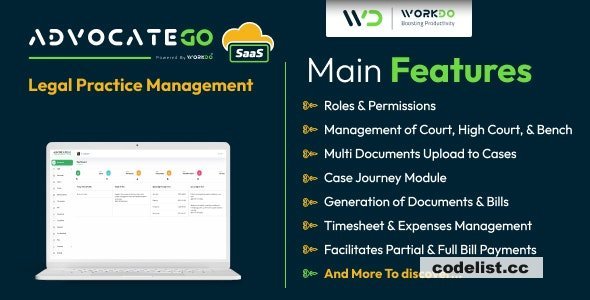 AdvocateGo SaaS v2.1 - Legal Practice Management - nulled