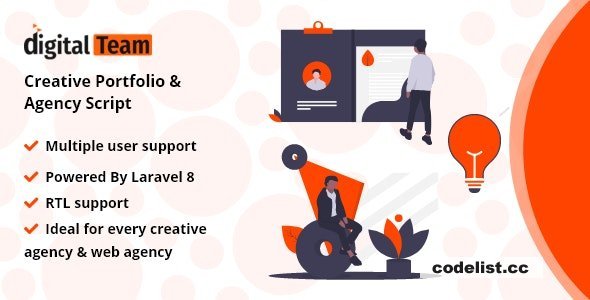 DigitalTeam v1.0 - Creative Portfolio & Agency Script
