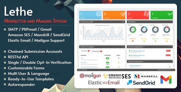 Lethe PHP Newsletter & Mailing System v3.0