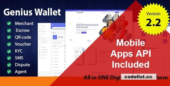 Genius Wallet v2.2 - Advanced Wallet CMS with Payment Gateway API - nulled