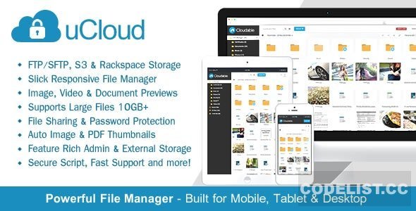 uCloud v2.1.0 - File Hosting Script - Securely Manage, Preview &amp; Share Your Files