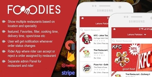 Native Restaurant Food Delivery &amp; Ordering System With Delivery Boy - Android v2.0.9