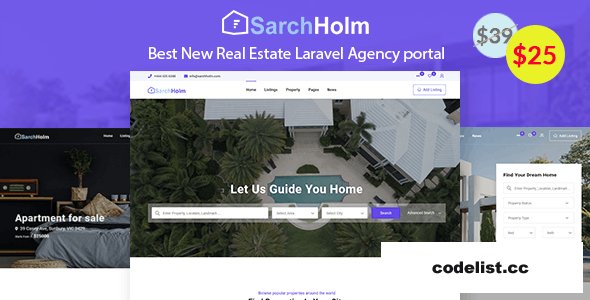 Sarchholm v2.0.3 - real estate laravel multilingual agency portal