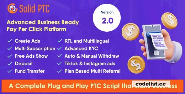 Solid PTC v2.0 - Advanced Pay Per Click Platform