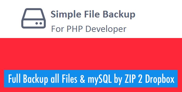 Simple Backup Files and MySQL using PHP