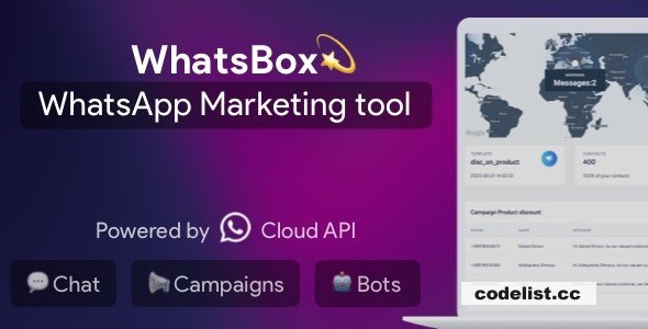 WhatsBox v1.4.0 - The WhatsApp Marketing - Bulk Sender, Chat, Bots, SaaS