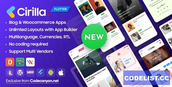 Cirilla v2.2.0 - Multipurpose Flutter App For Wordpress & Woocommerce - nulled