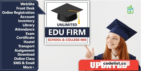 Unlimited Edu Firm School &amp; College Information Management System - 23 November 2023 - nulled