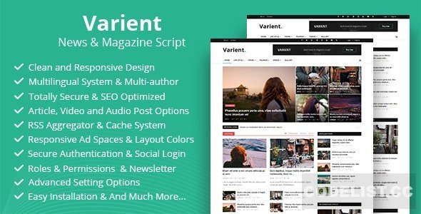 Varient v2.4.1 - News &amp; Magazine Script - nulled