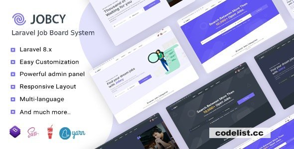 Jobcy v1.11.0 - Laravel Job Board Multilingual System - nulled