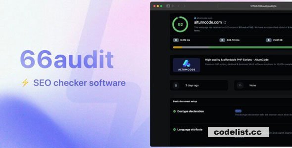 66audit v3.0.0 – SEO audits Software - nulled