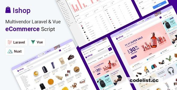 Ishop v1.0.7 - Multivendor Laravel &amp; Vue eCommerce CMS