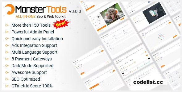 MonsterTools v3.1.0 - The All-in-One SEO & Web Toolkit, like a Swiss Army Knife - nulled
