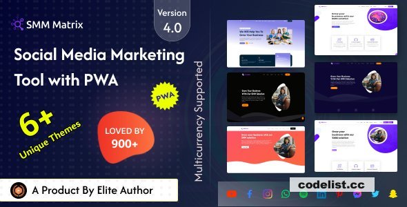SMM Matrix v4.3 - Social Media Marketing Panel with PWA - nulled