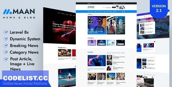 Maan News v2.0.1 - Laravel Magazine Blog &amp; News PHP Script