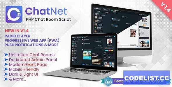 ChatNet v1.4 - PHP Chat Room &amp; Private Chat Script - nulled