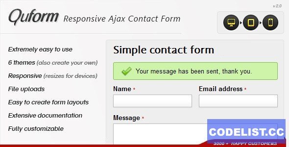 Quform v2.5.2 - Responsive Ajax Contact Form