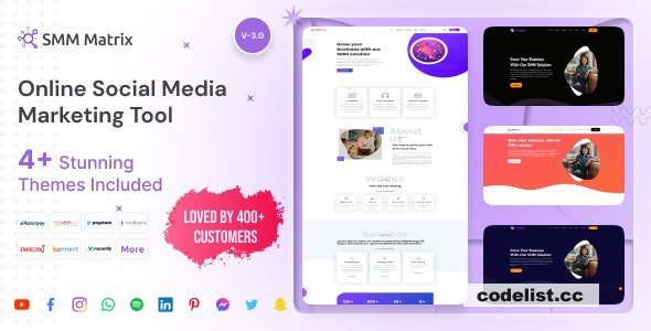 SMM Matrix v3.0 - Social Media Marketing Tool - nulled