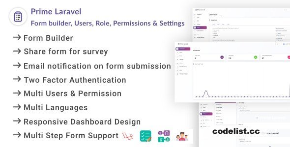 Prime Laravel v2.0.3 - Form Builder & Poll Management System - nulled