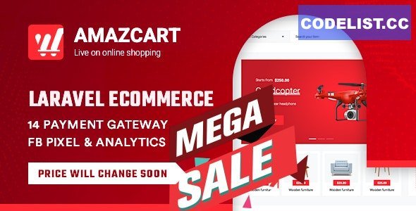 AmazCart v1.1 - Laravel Ecommerce System CMS - nulled