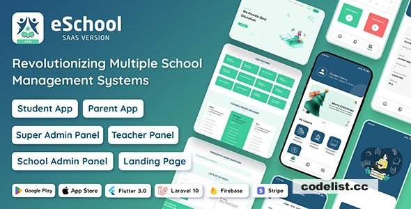 eSchool SaaS v1.3.3 - School Management System with Student - nulled