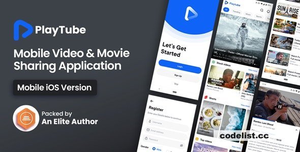 PlayTube IOS v1.9 - Sharing Video Script Mobile IOS Native Application