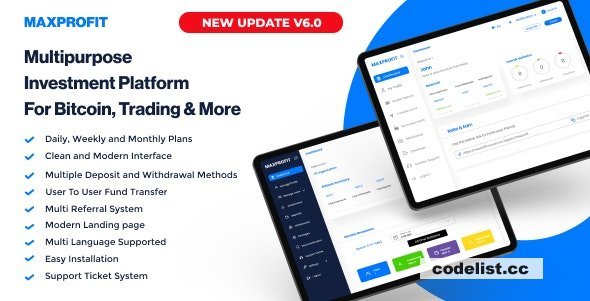 Max Profit v6.0 - Online Multipurpose Investment Platform - nulled