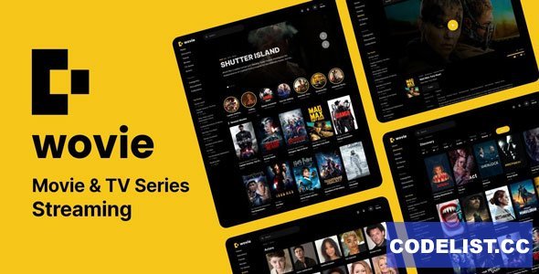 Wovie v5.0.0b - Movie and TV Series Streaming Platform