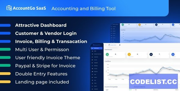 AccountGo SaaS v3.9.0 - Accounting and Billing Tool - nulled