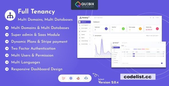 Full Tenancy v2.0.4 - Domains, Database, Users, Role, Permissions &amp; Settings