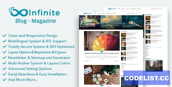 Infinite v4.4 - Blog & Magazine Script - nulled