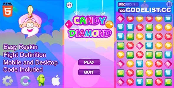 Candy Diamond - HTML5 and Mobile .capx