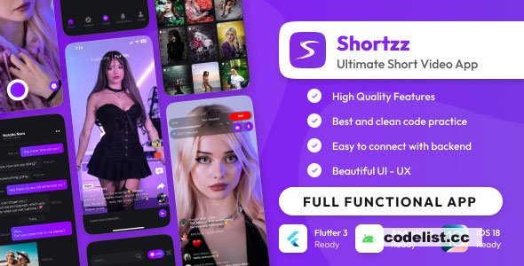 Shortzz - Tiktok Clone - Short Video App Live streaming App - 8 March 2025