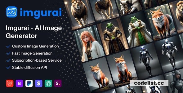 Imgurai v1.5.0 - AI Image Generator (SAAS)