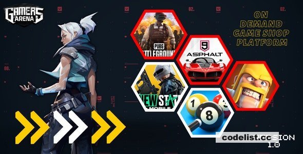Gamers Arena v1.0 - Digital Online Game Store, Game Top Up , Voucher &amp; Gamer ID Selling Tools