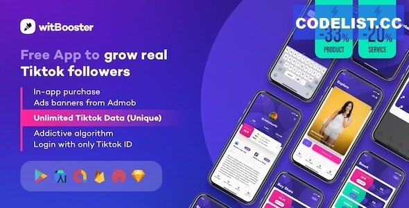 WitBooster v1.9.0 - Free App to grow real Tiktok video followers for Android