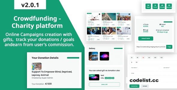 Crowdfunding v2.0.1 - Fund raising platform / Charity / Donation
