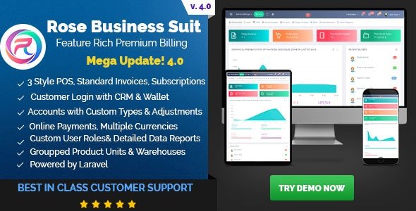 Rose Business Suite v4.0 - Accounting, CRM and POS Software
