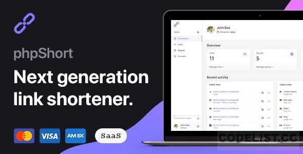 phpShort v3.7.0 - URL Shortener Platform - nulled